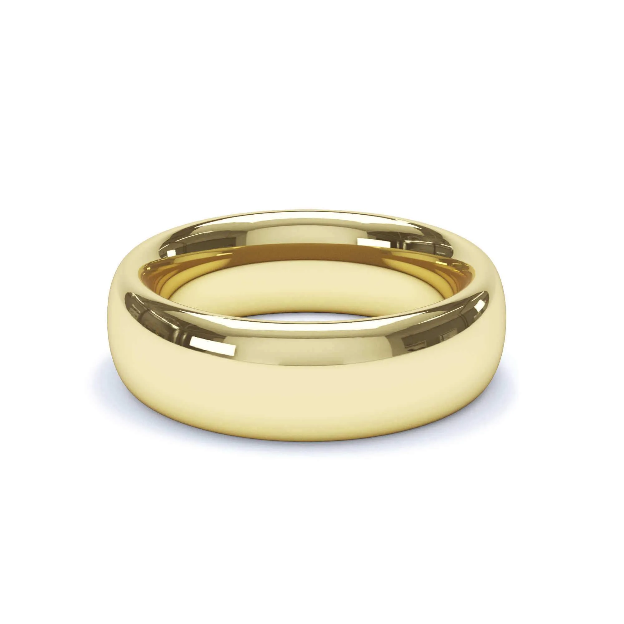 - Regular Court Profile Wedding Ring 9k Yellow Gold