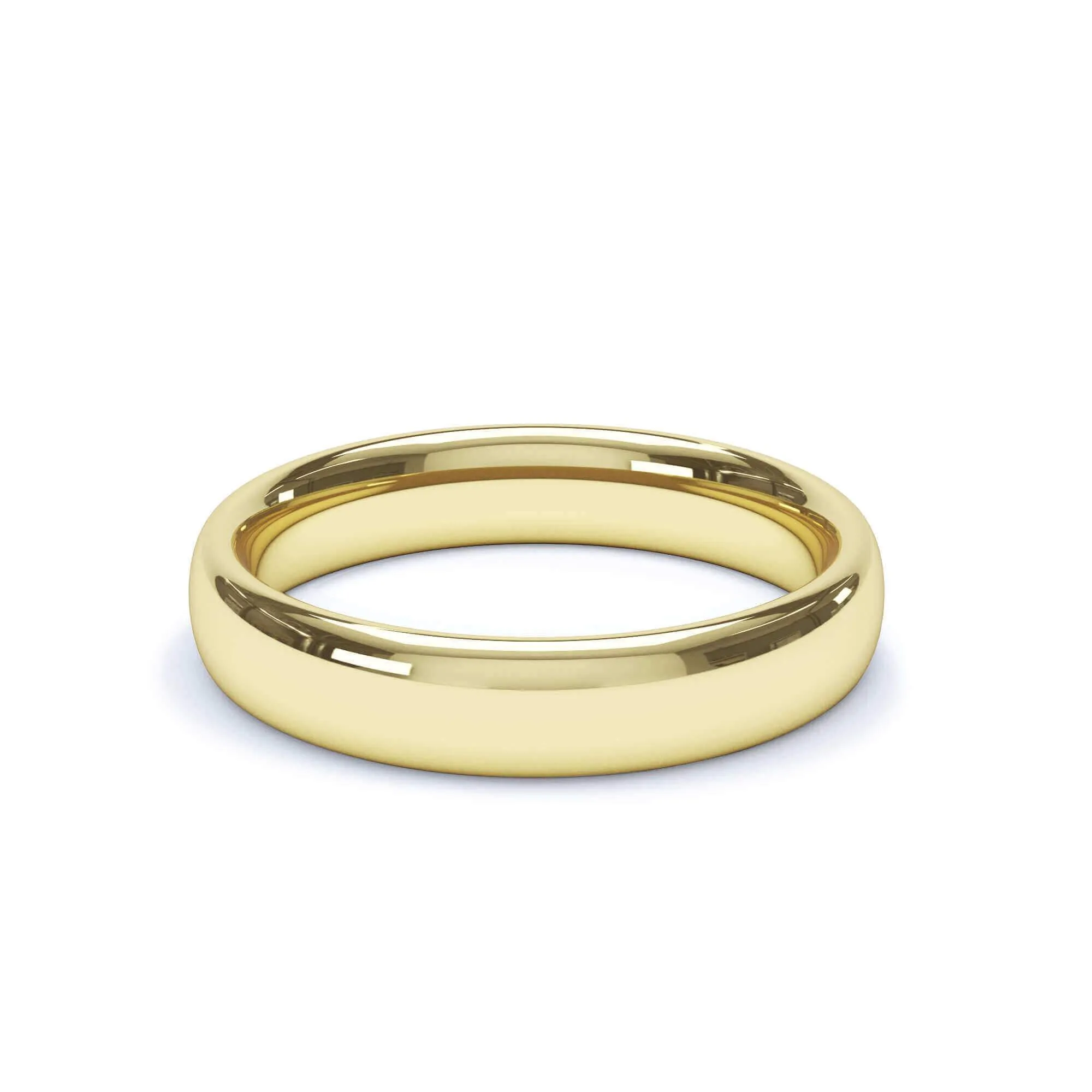 - Regular Court Profile Wedding Ring 9k Yellow Gold