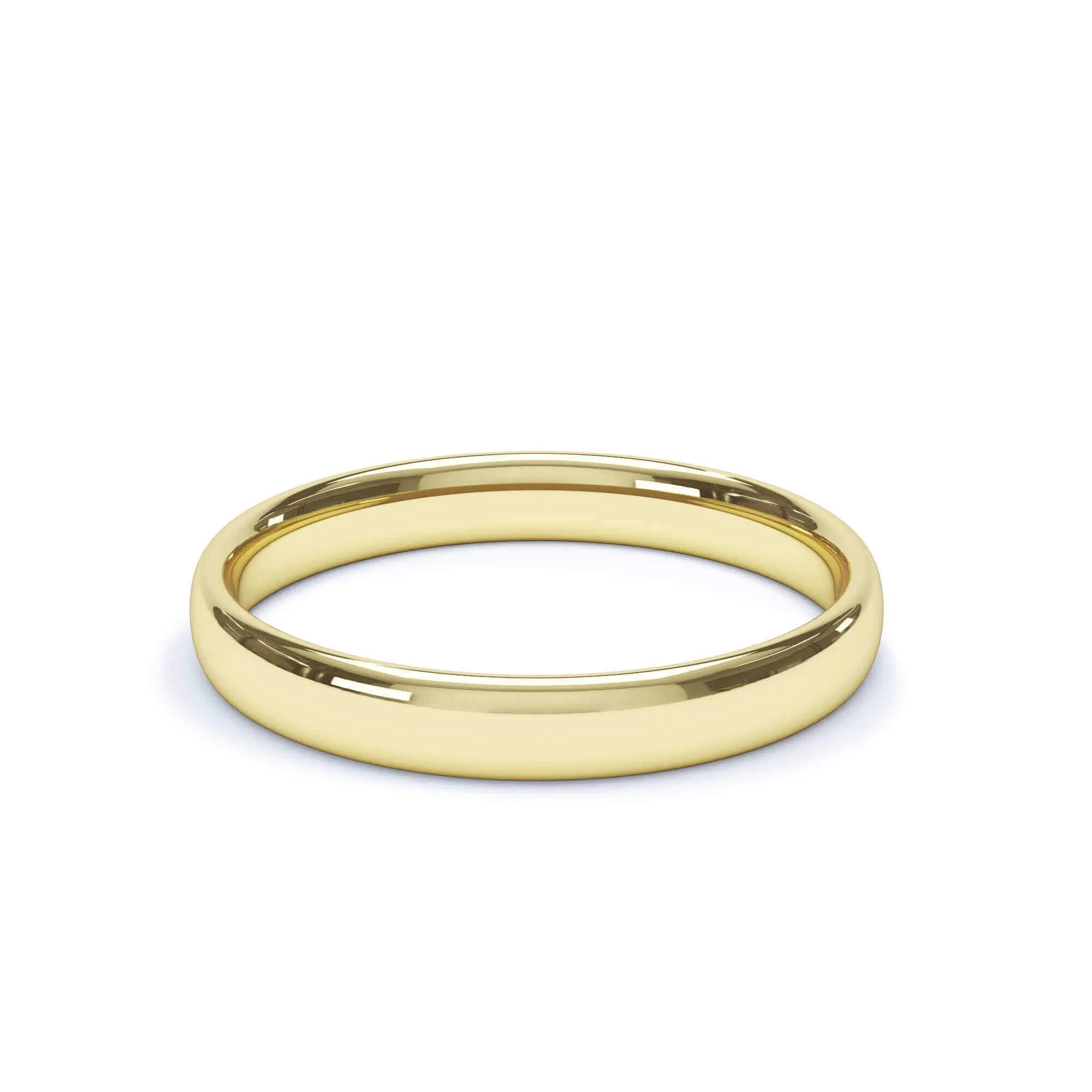 - Regular Court Profile Wedding Ring 9k Yellow Gold