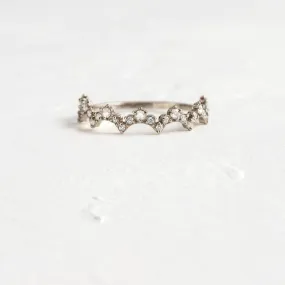0.19CTW Half Eternity Natural Diamond Round Wedding band