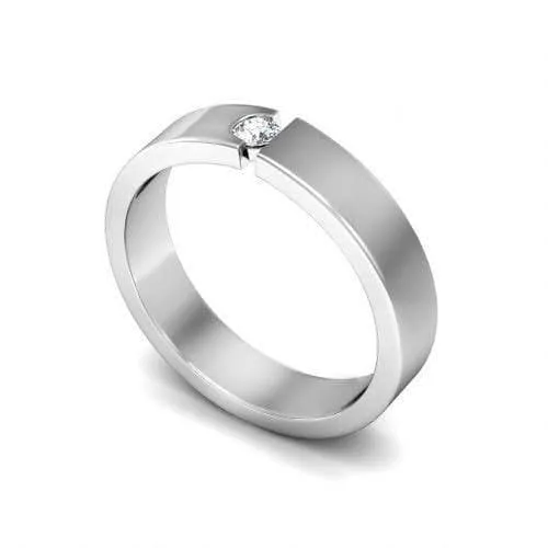 0.20 CT Round Cut Diamonds - Mens Wedding Band
