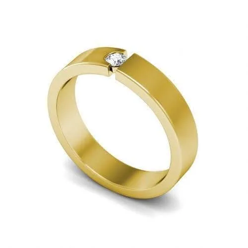 0.20 CT Round Cut Diamonds - Mens Wedding Band