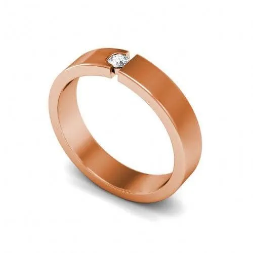 0.20 CT Round Cut Diamonds - Mens Wedding Band