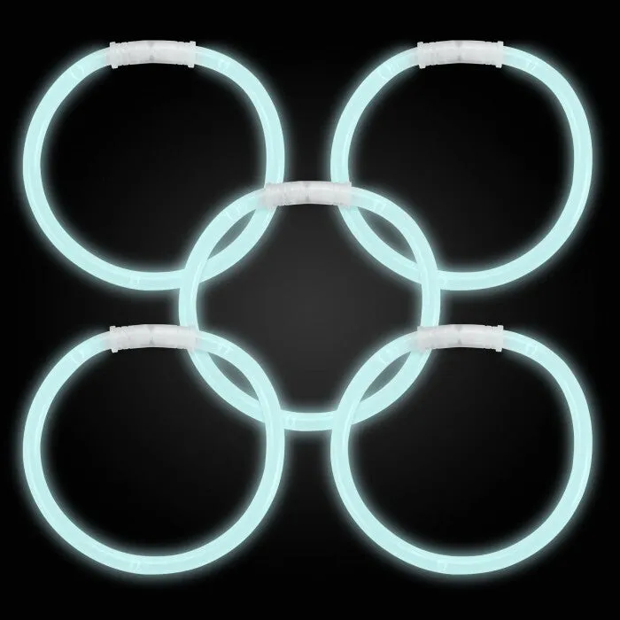 10 Inch White Glow Stick Bracelets