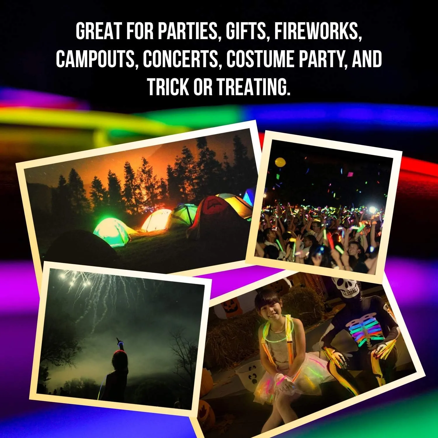 100 x 2 Canisters Glow Sticks