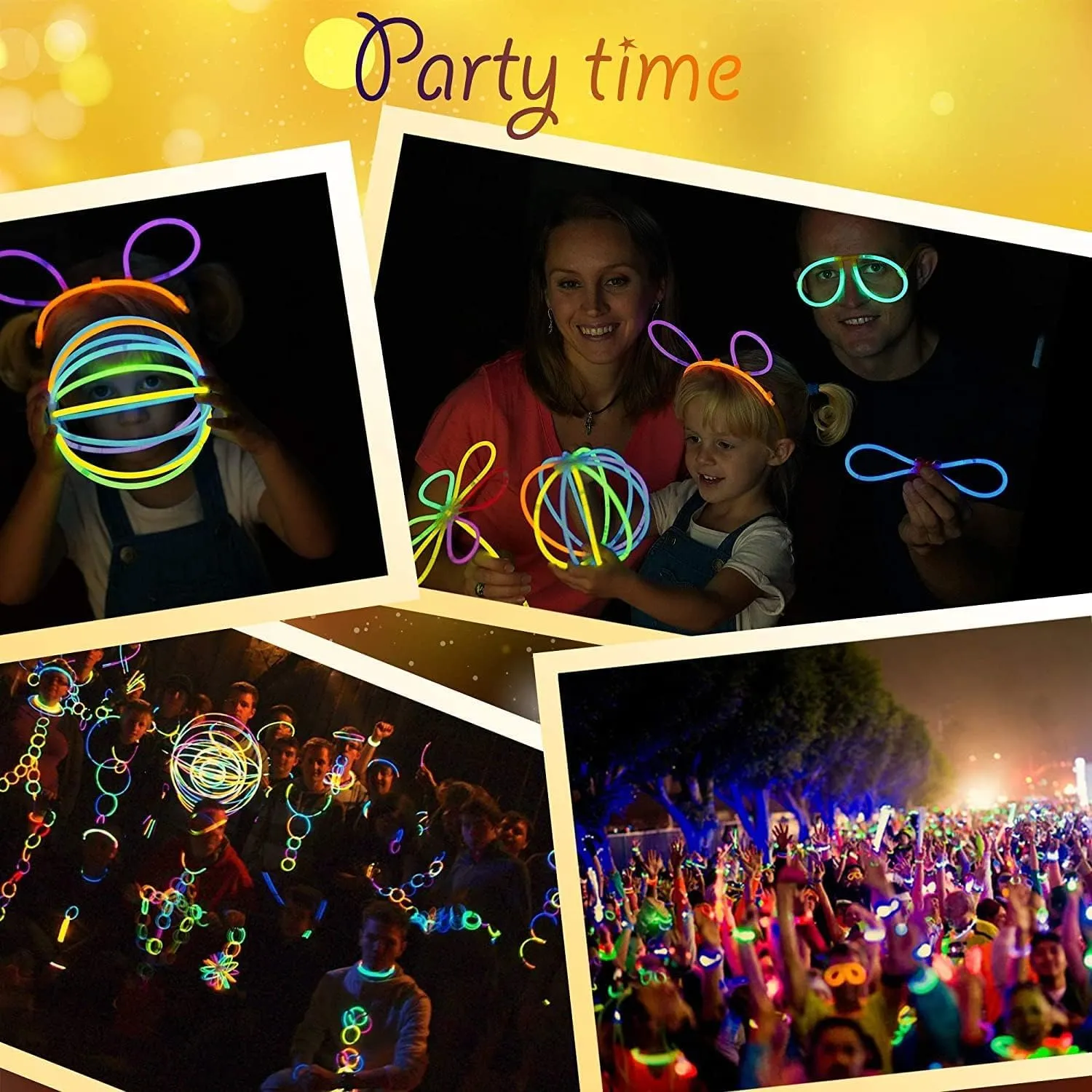 100 x 2 Canisters Glow Sticks