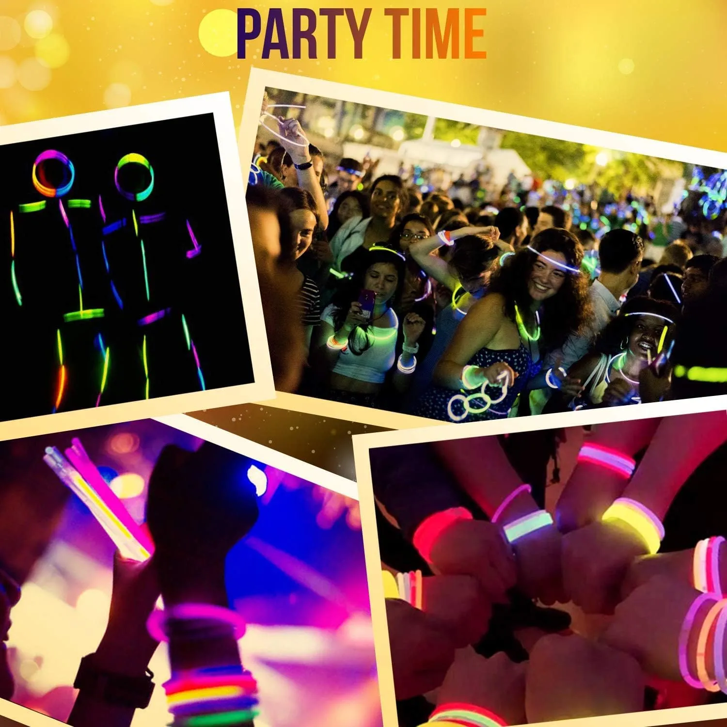 100 x 2 Canisters Glow Sticks