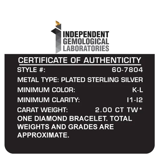 10k Yellow Gold-Plated Sterling Silver 2.00ct TDW Round-Cut Diamond Bracelet (K-L, I1-I2)