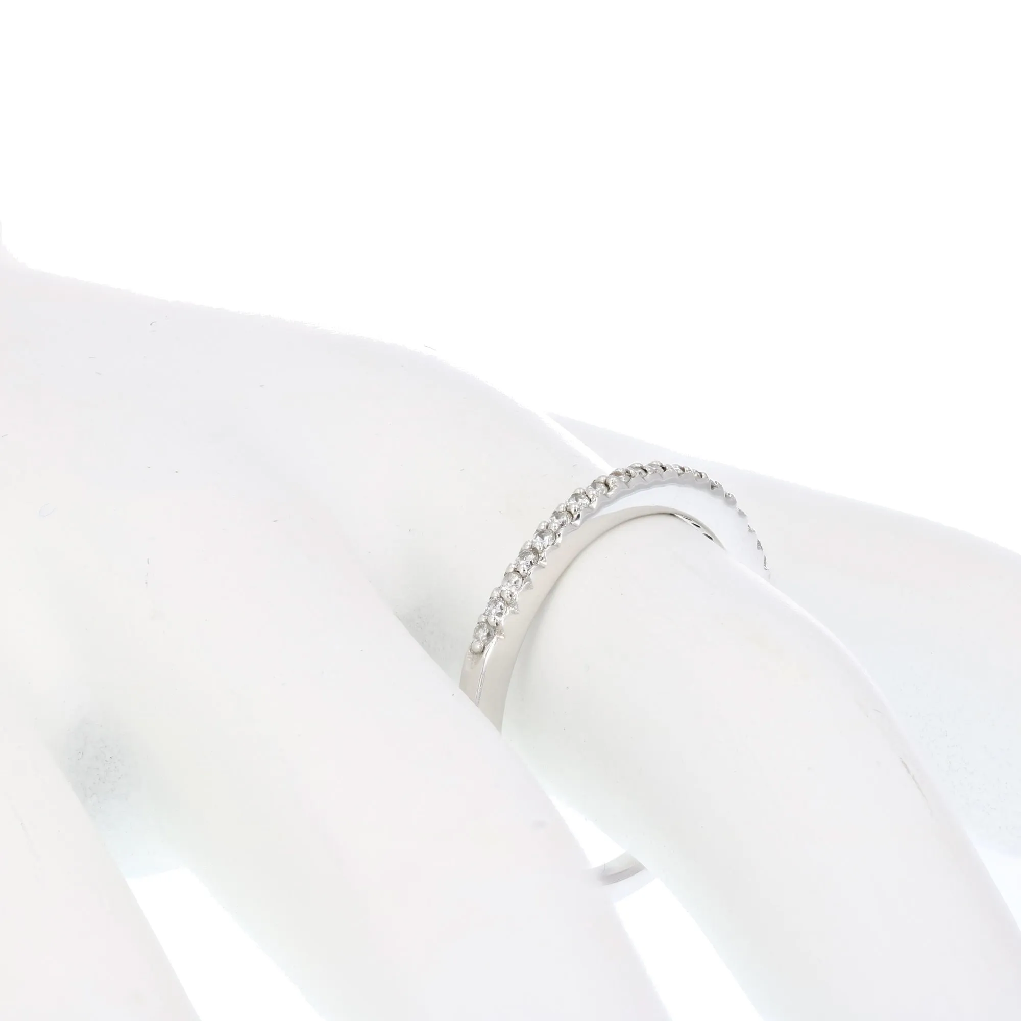 1/10 cttw Pave Petite Diamond Band in 10K Rose Gold