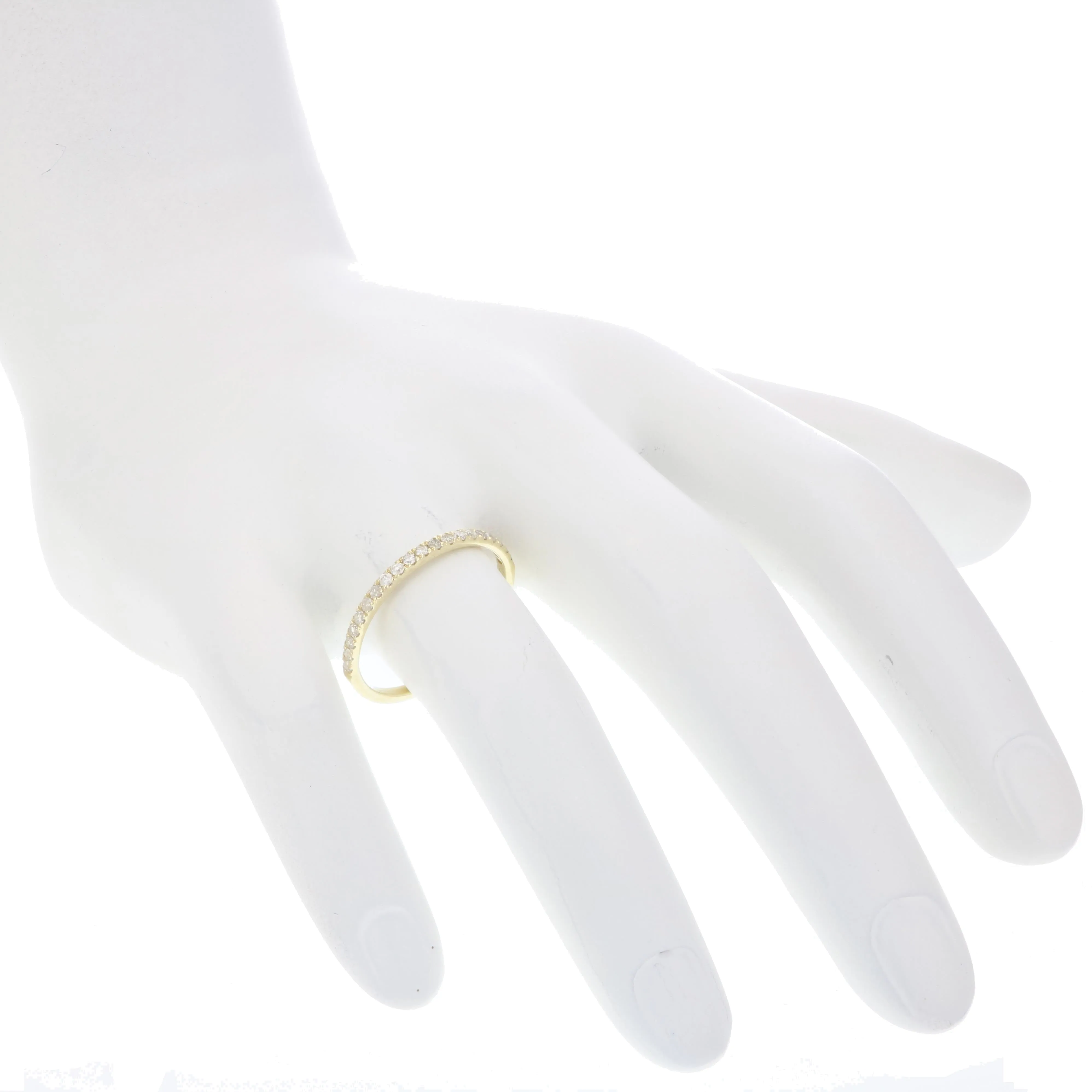 1/10 cttw Pave Petite Diamond Band in 10K Rose Gold