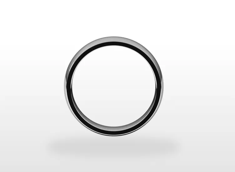 14k Gold 5mm Half Round Light Comfort Fit Classic Wedding Band