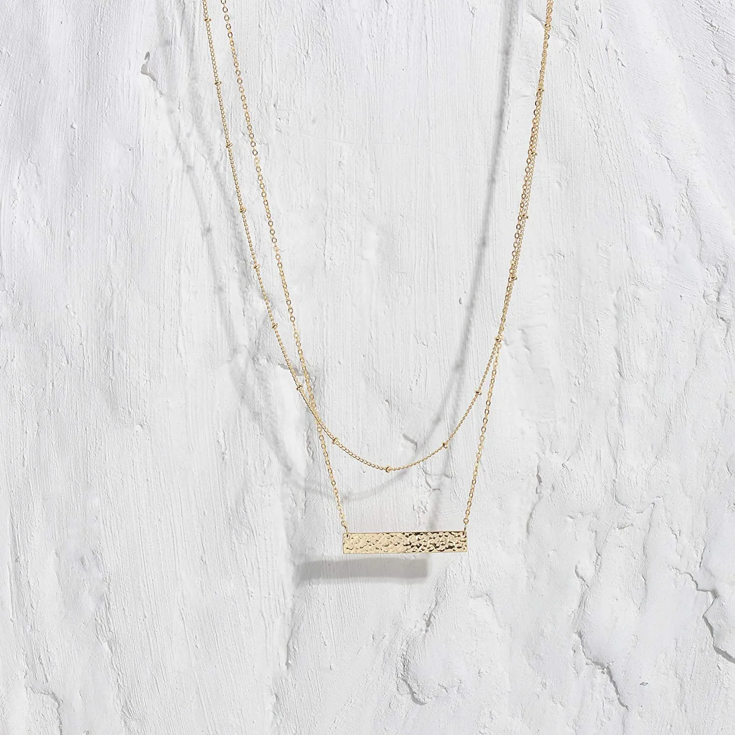 14K Gold Plated Chic Layering Necklace for Women