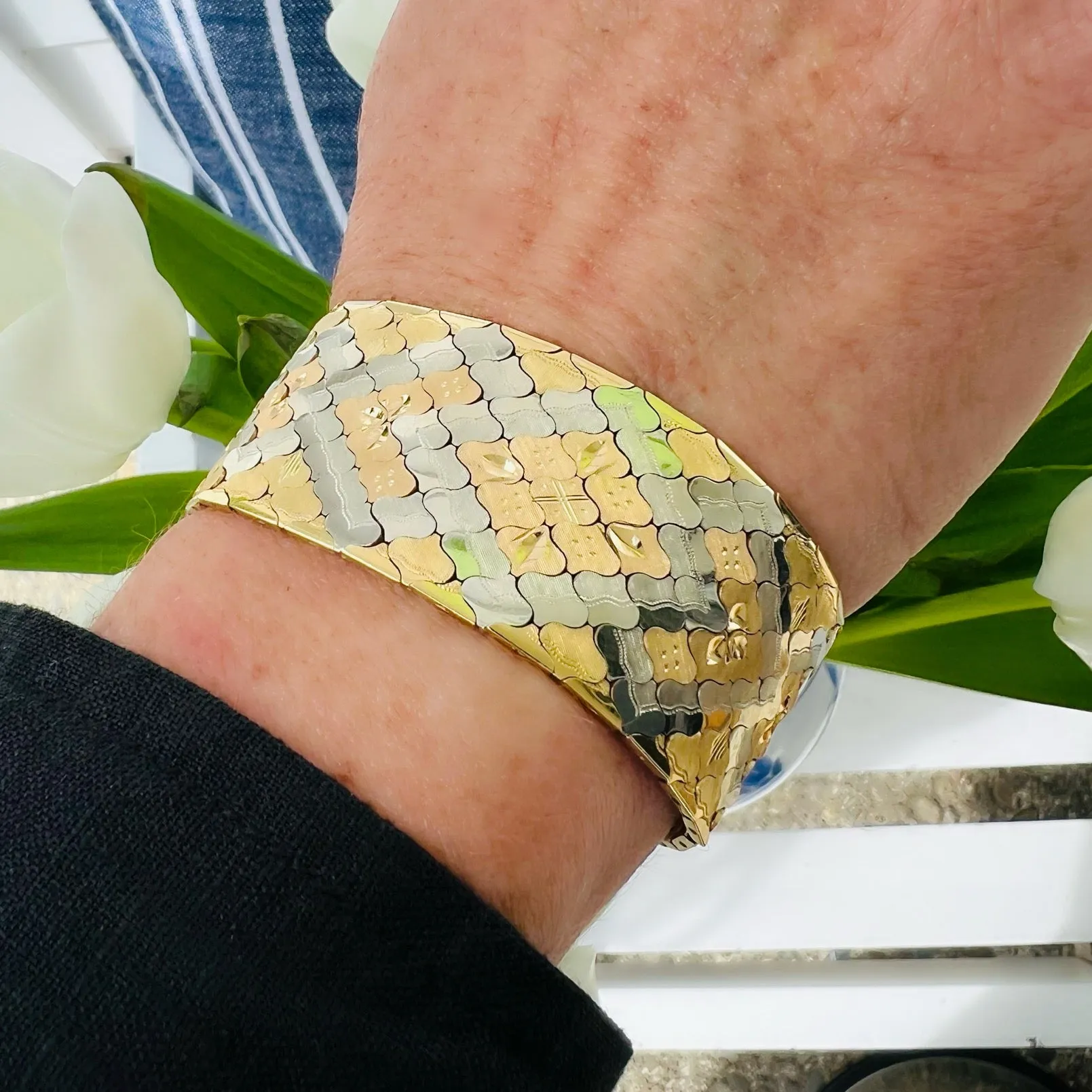 18 karat Estate Art Deco Gold Bracelet