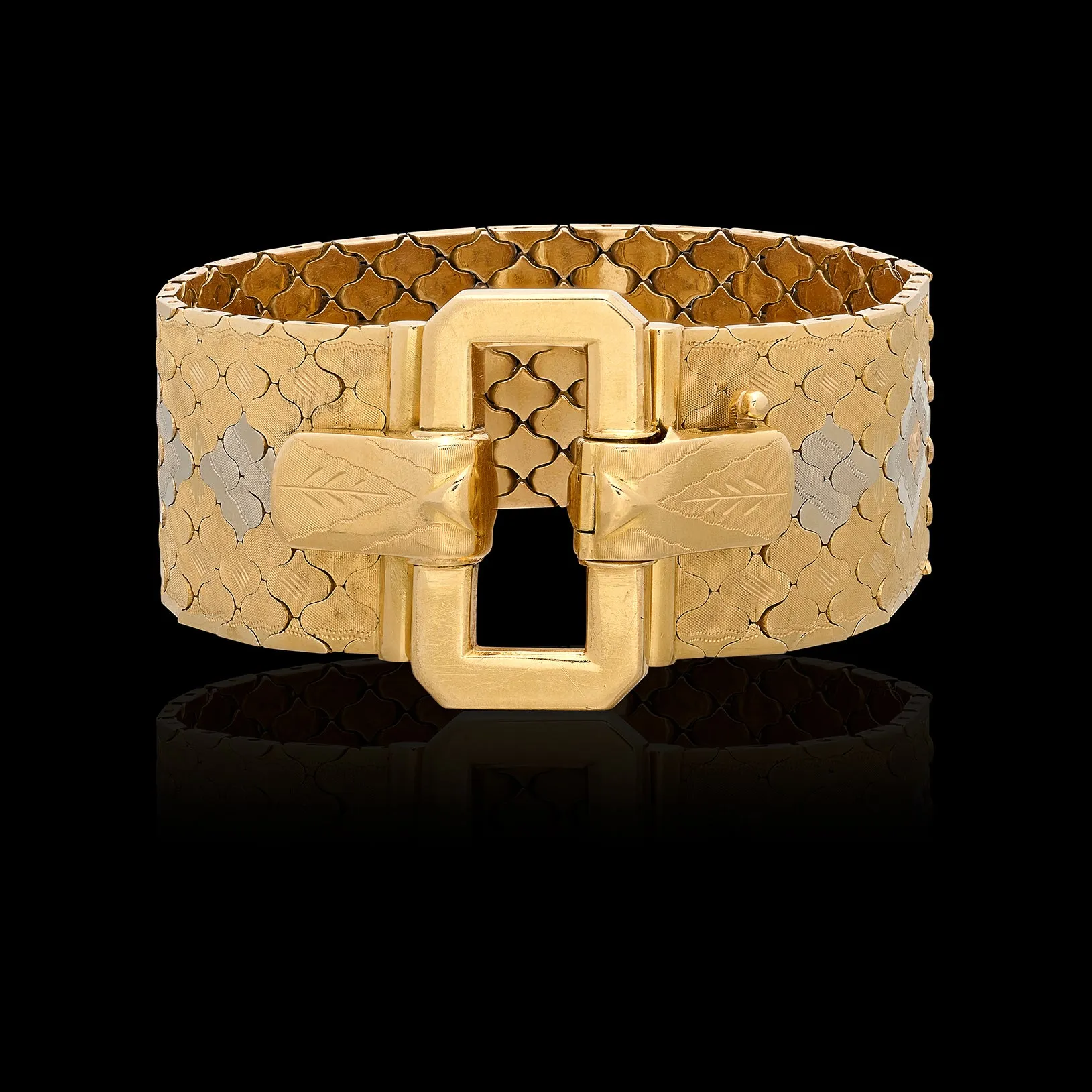 18 karat Estate Art Deco Gold Bracelet