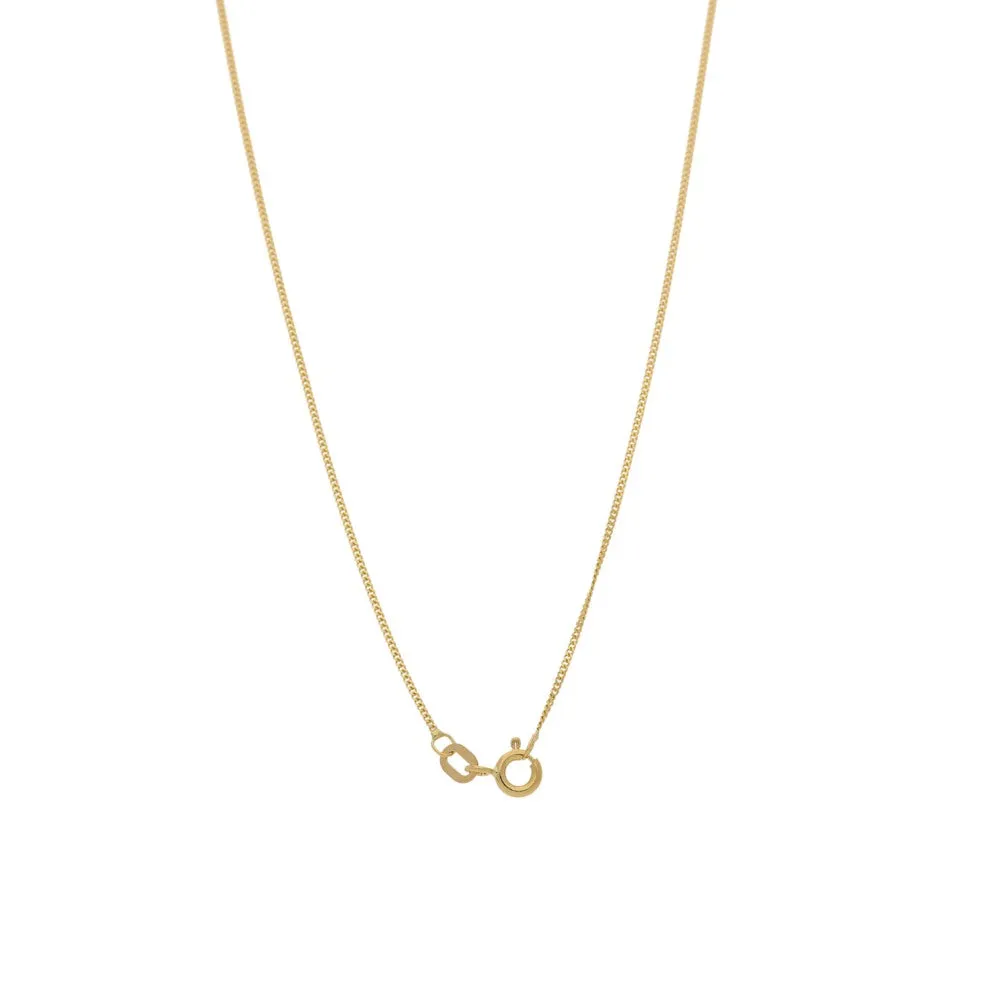 18ct Yellow Gold Diamond Loop with Pearl Pendant