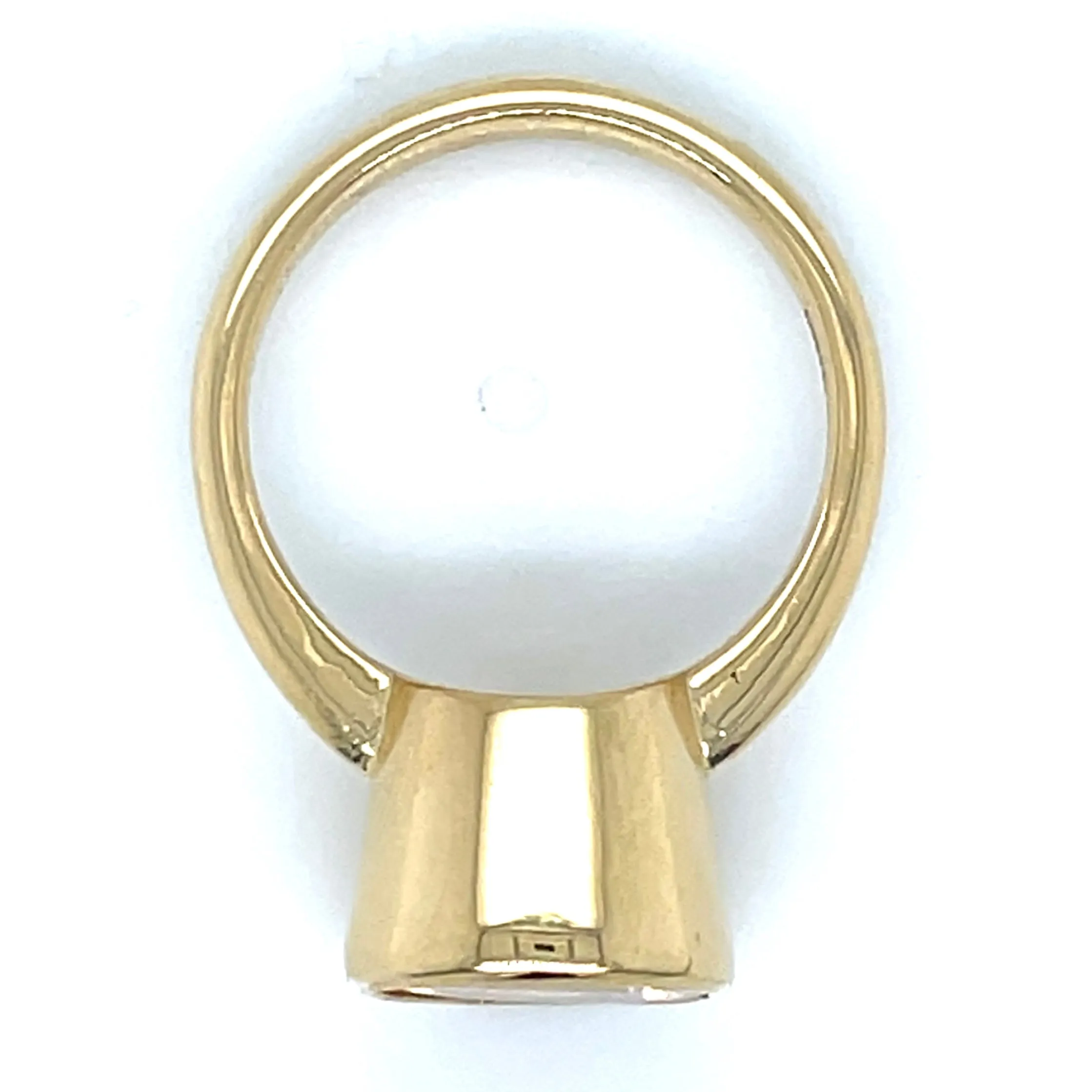 18ct Yellow Gold Earth Grown 3.70ct Round Citrine Ring