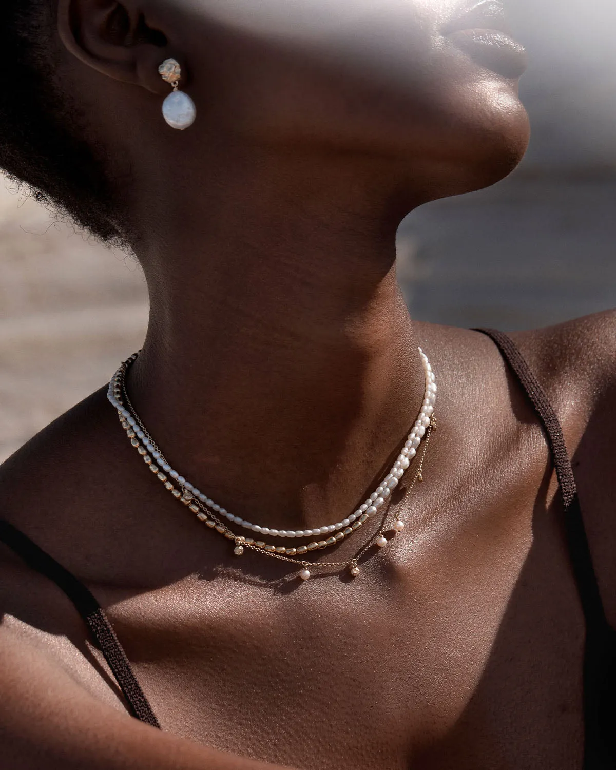 18k Gold Vermeil Endless Grace Pearl Choker