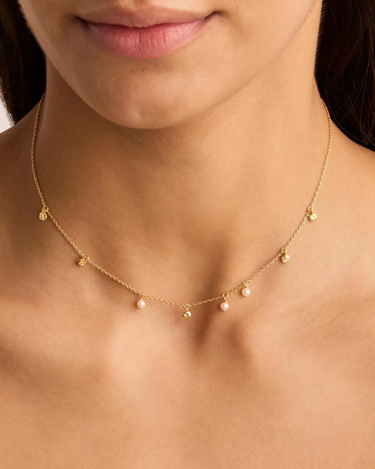 18k Gold Vermeil Endless Grace Pearl Choker
