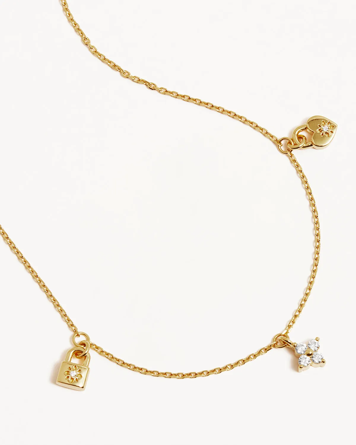 18k Gold Vermeil Love Unlocked Charm Choker