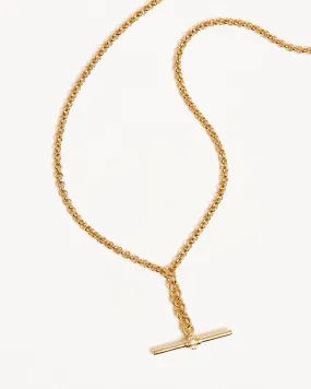 18k Gold Vermeil Muse Fob Chain Necklace