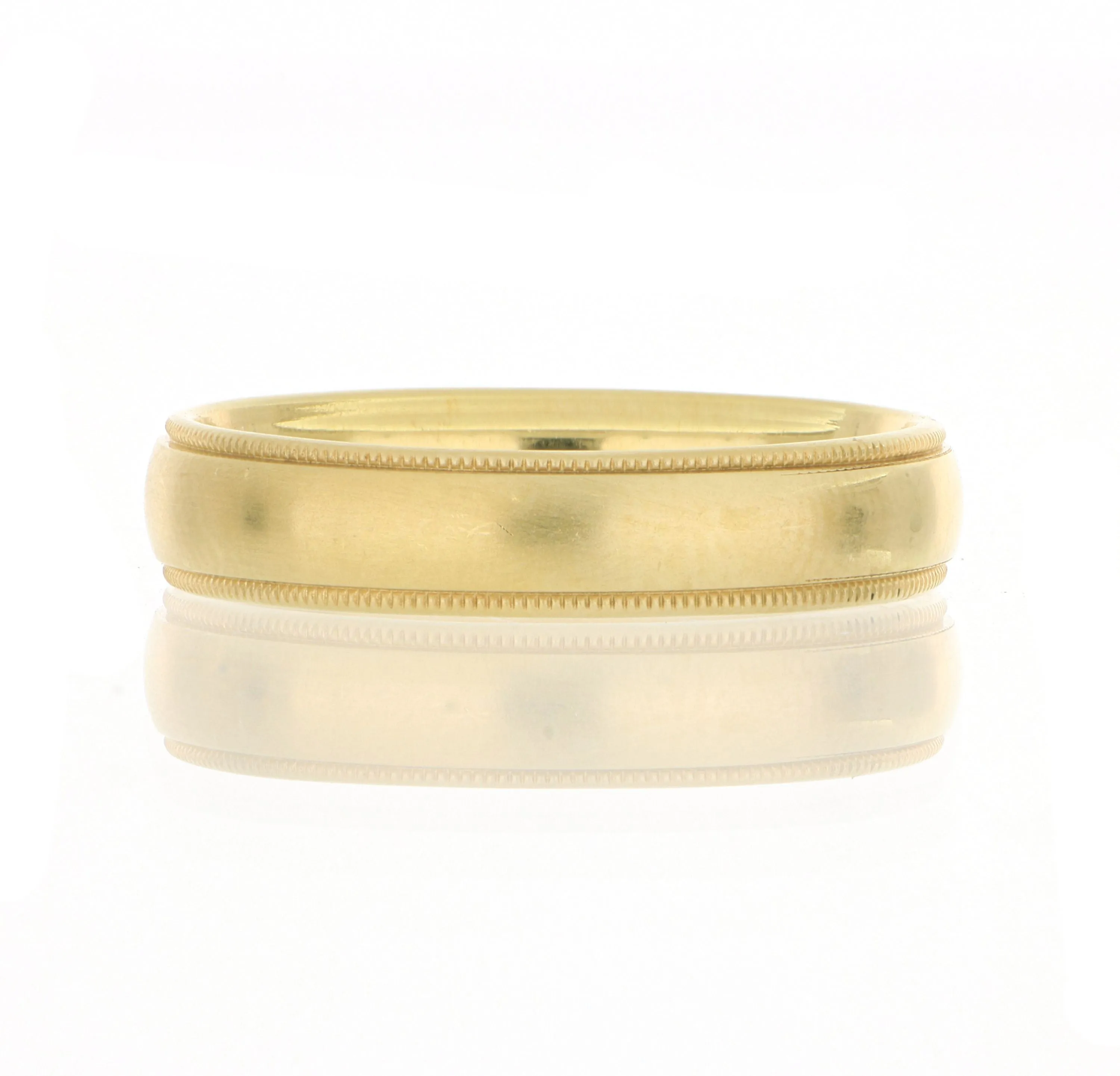 18k Yellow Gold Men's Wedding Band