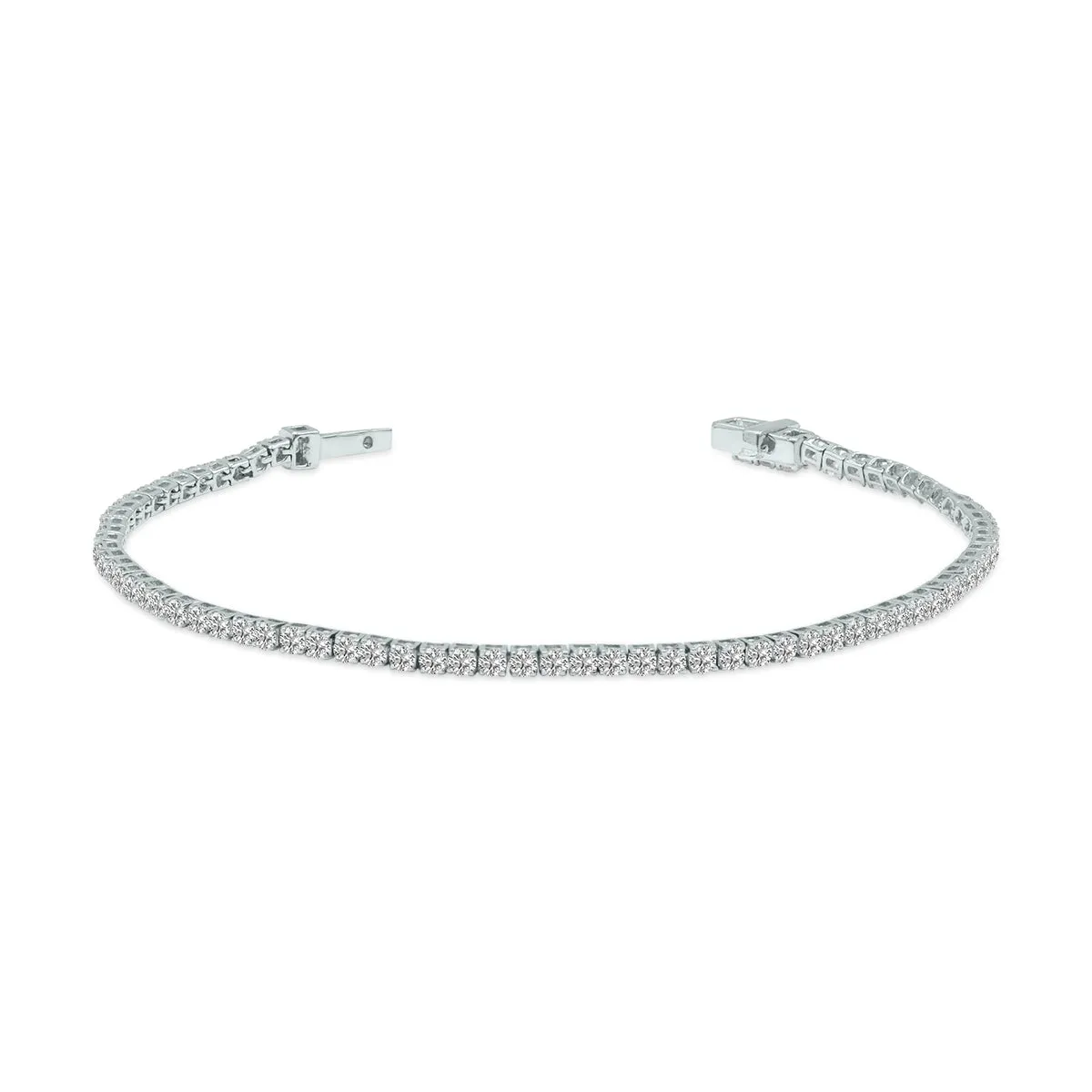 3 Carat Tw Lab Grown Diamond Tennis Bracelet In 14K White Gold