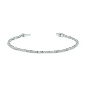 3 Carat Tw Lab Grown Diamond Tennis Bracelet In 14K White Gold