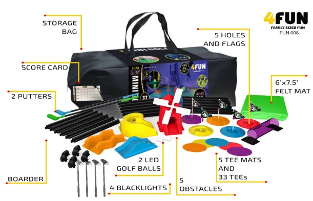 4 FUN Deluxe Cosmic Glow Mini Golf