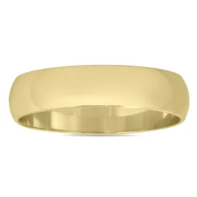 4Mm Domed Wedding Band In 10K Yellow Gold
