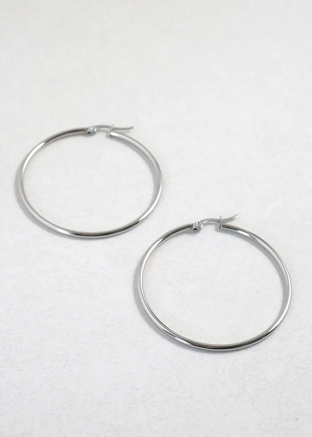 50mm Stainless Steel Hoop Earring