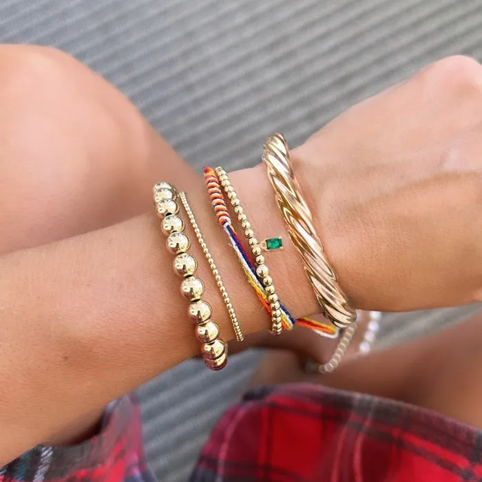Alexa Leigh-Twist Bangle Bracelet-Gold