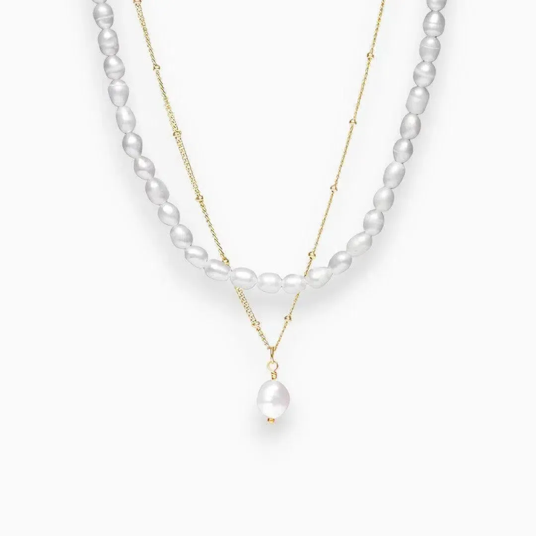 Alohani – Freshwater pearls – Necklace duo