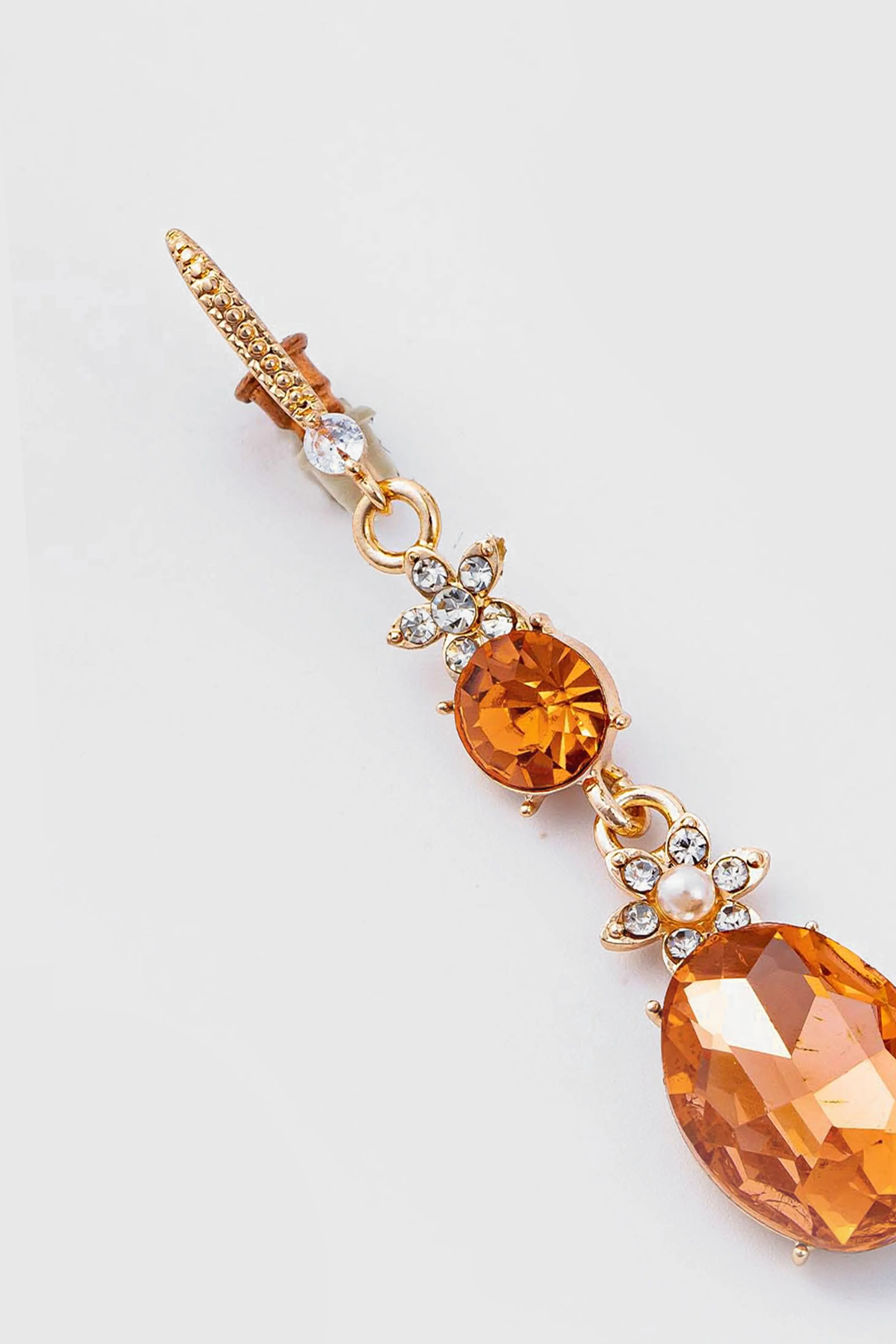 Art Deco Rhinestone Crystal Dangle Earrings