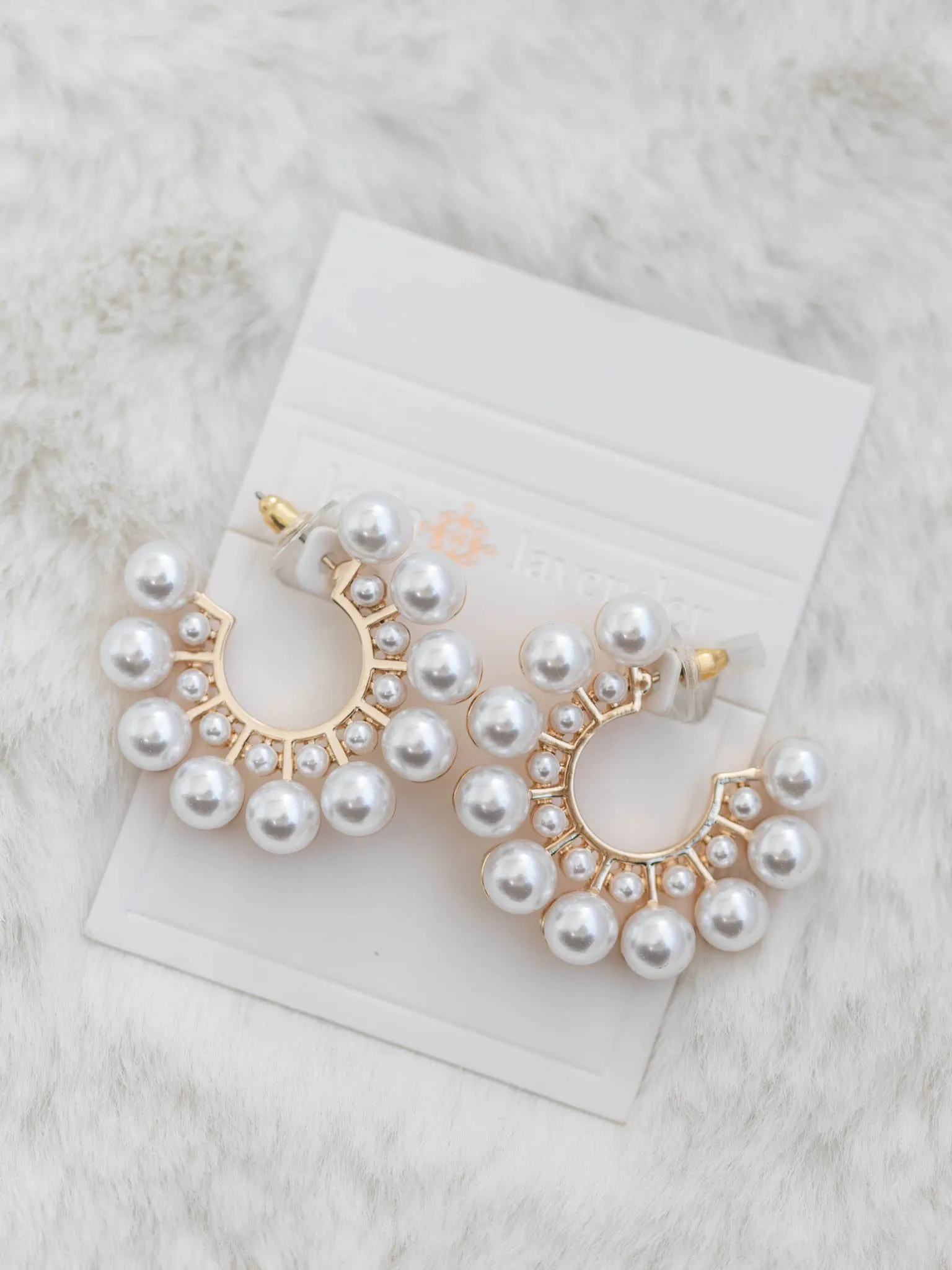 Ball Bead Open Circle Earring