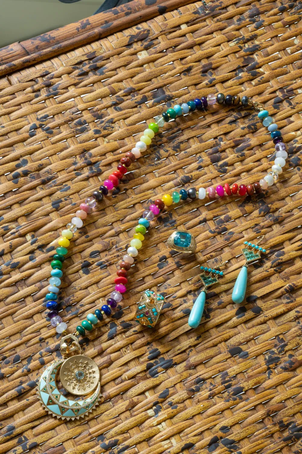 Beaded Cigar Band Ring