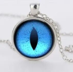 Blue Cat Eye Necklace