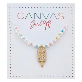 Canvas Samantha Popsicle Children's Necklace
