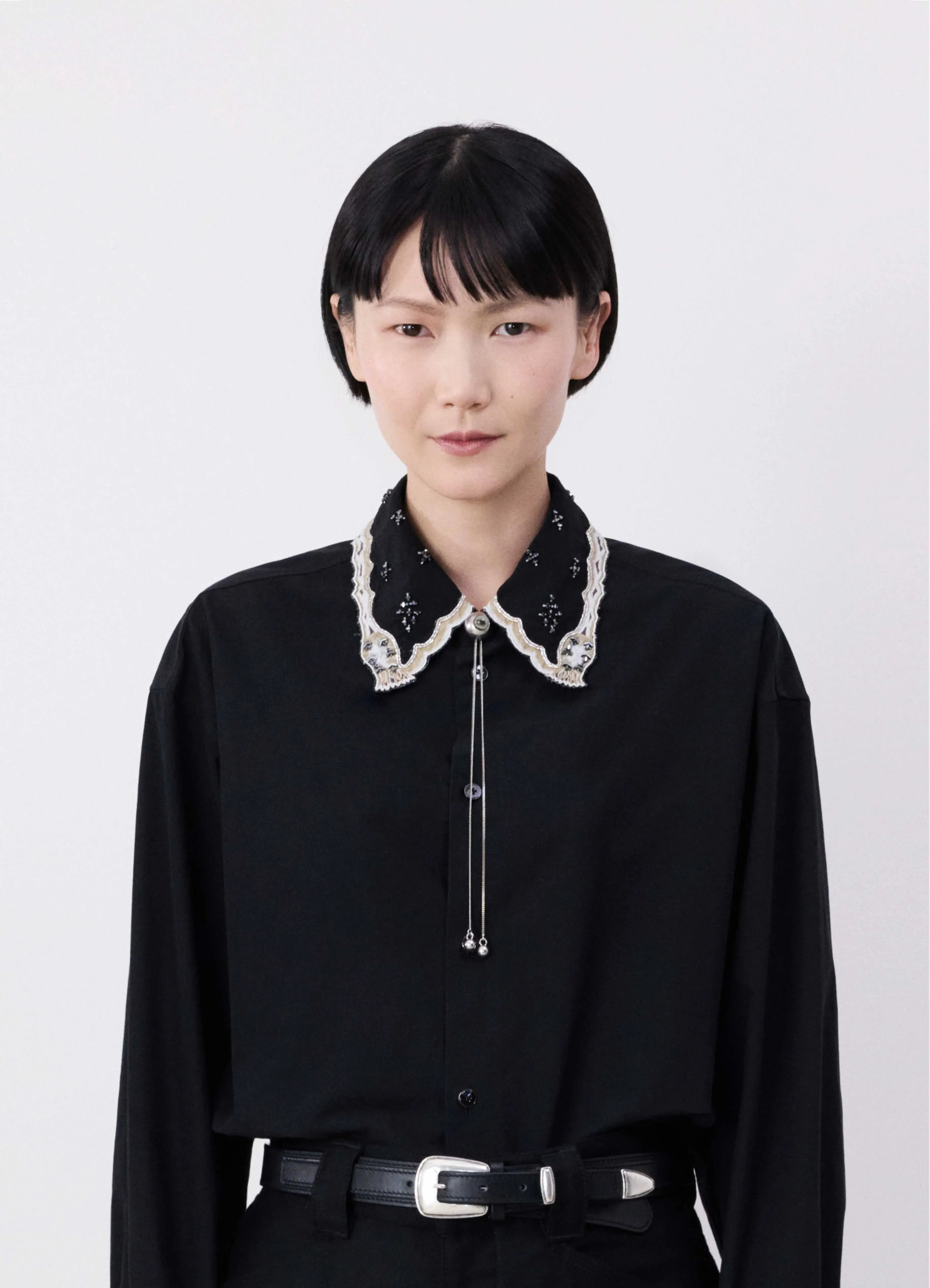 CAT EYE RATTLE BOLO TIE