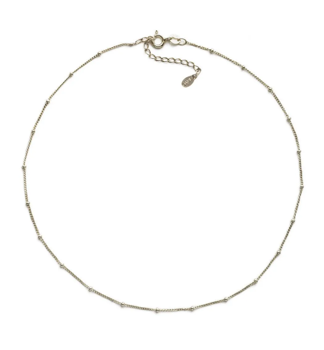 Celine Curb Chain Beaded Choker
