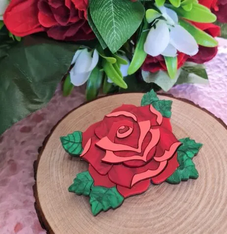 Cherryloco : Rose Brooch