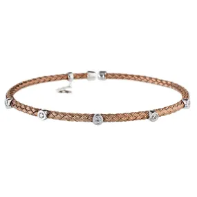 Chocolate Gold Bracelet 5 CZ