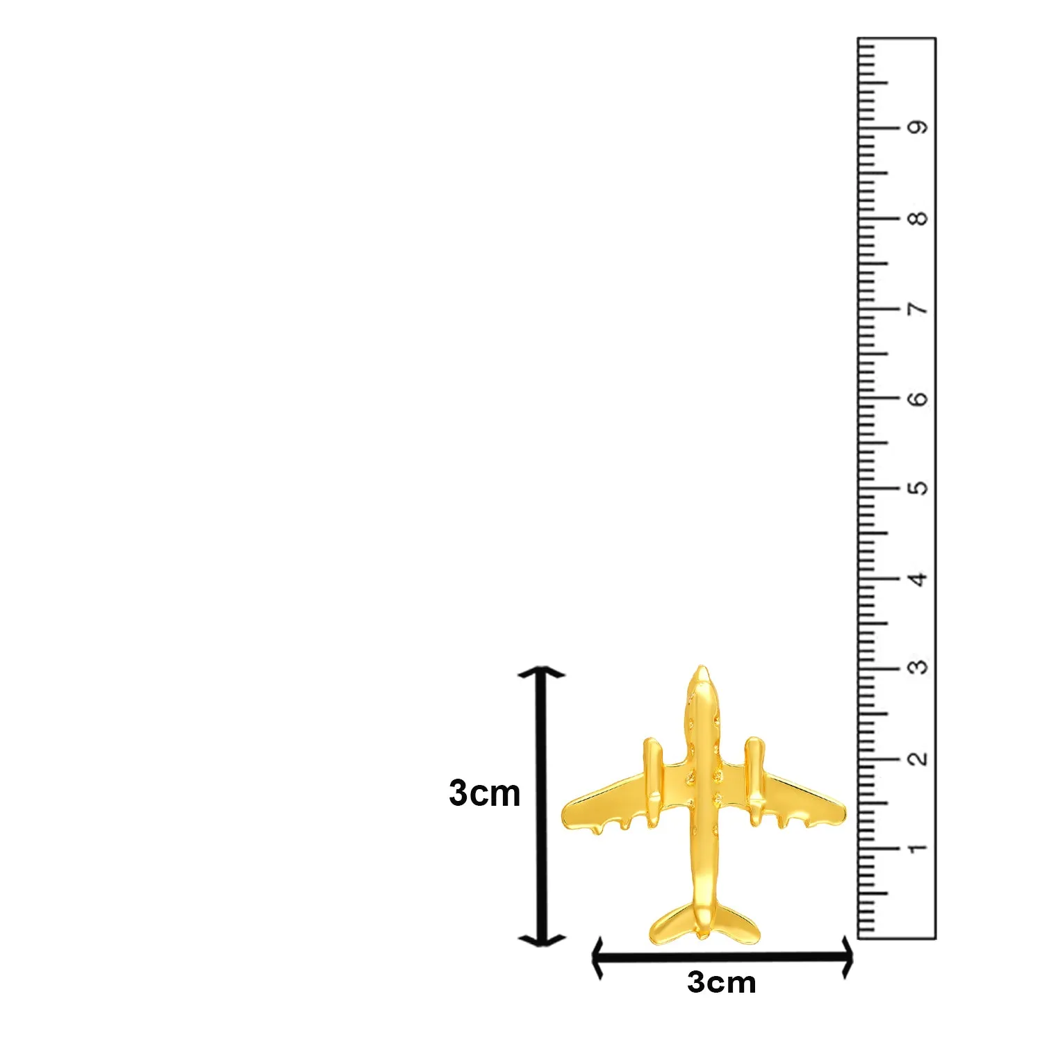 Combo of 2 Mini Aircraft Badge Coat Suit Pin
