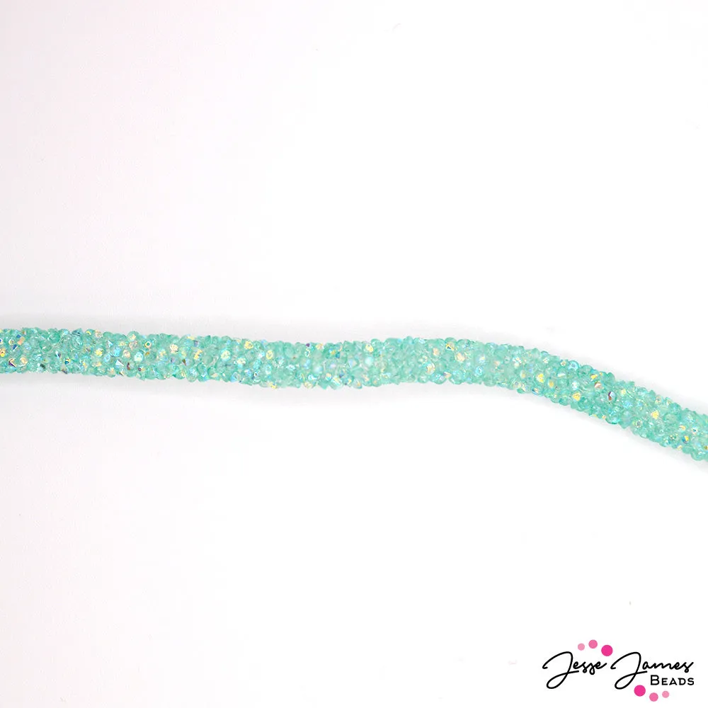 Coral Crystal Cord in Teal