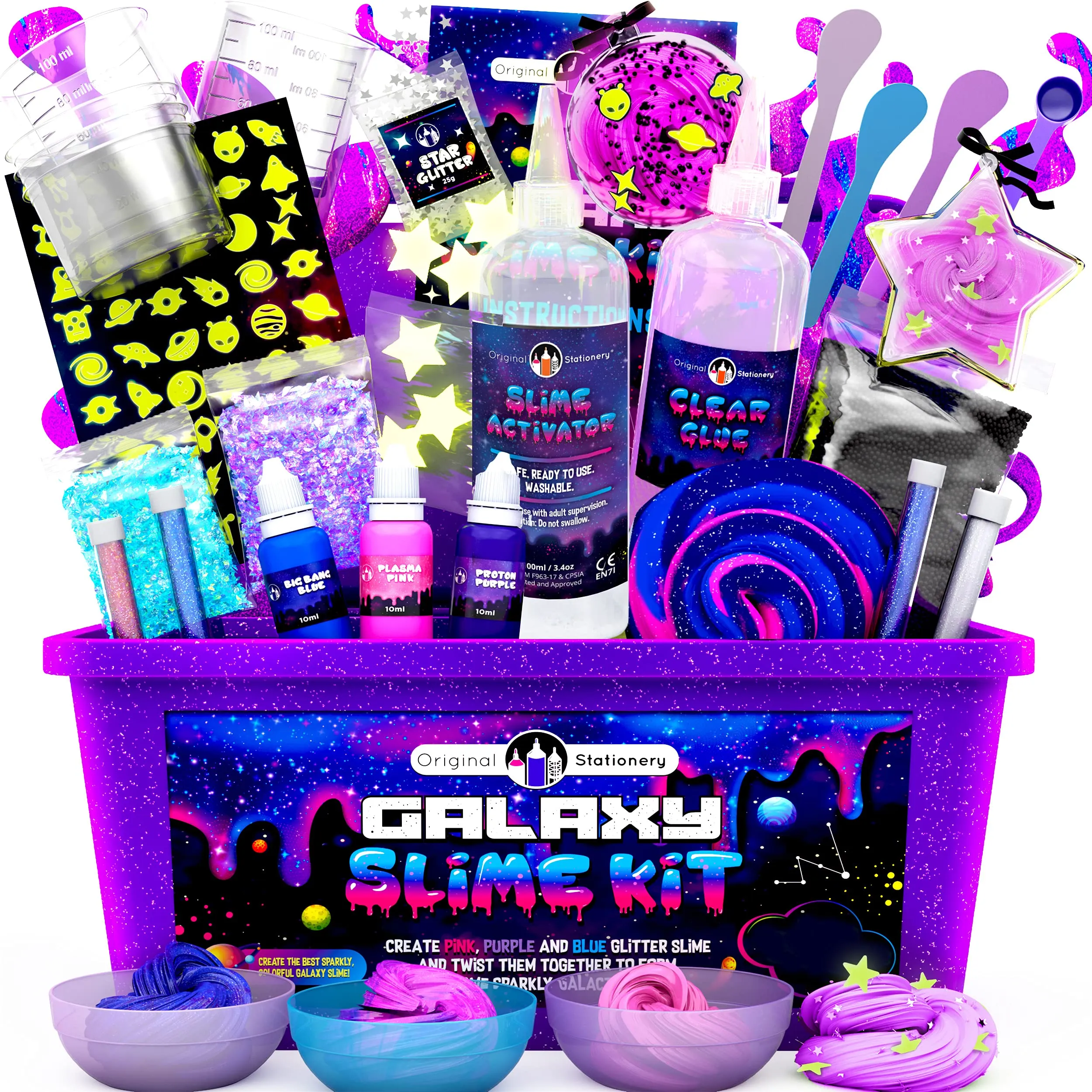 Cosmic Shine: Glow in the Dark Slime for Endless Nighttime Fun and Creative Play