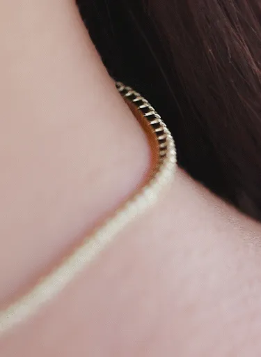 CZ Tennis Necklace | 10k Yellow Gold