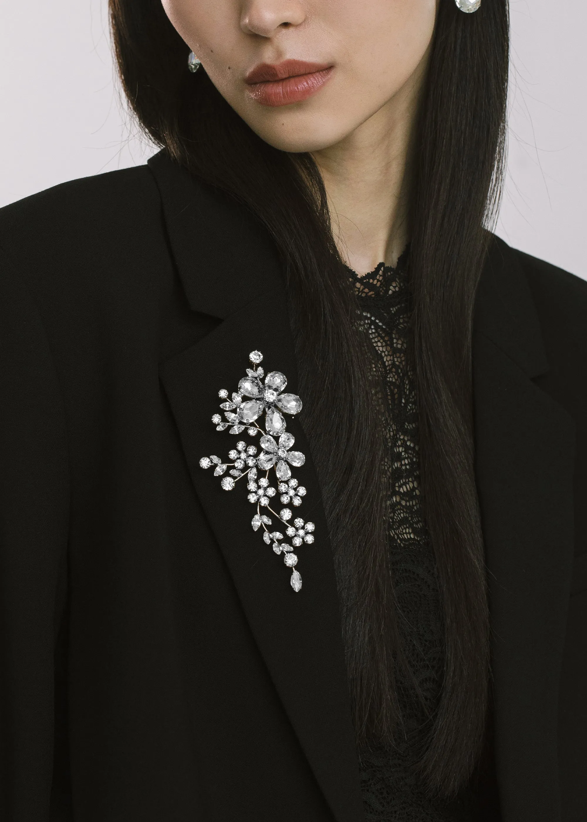 Darianna Brooch -- Crystal