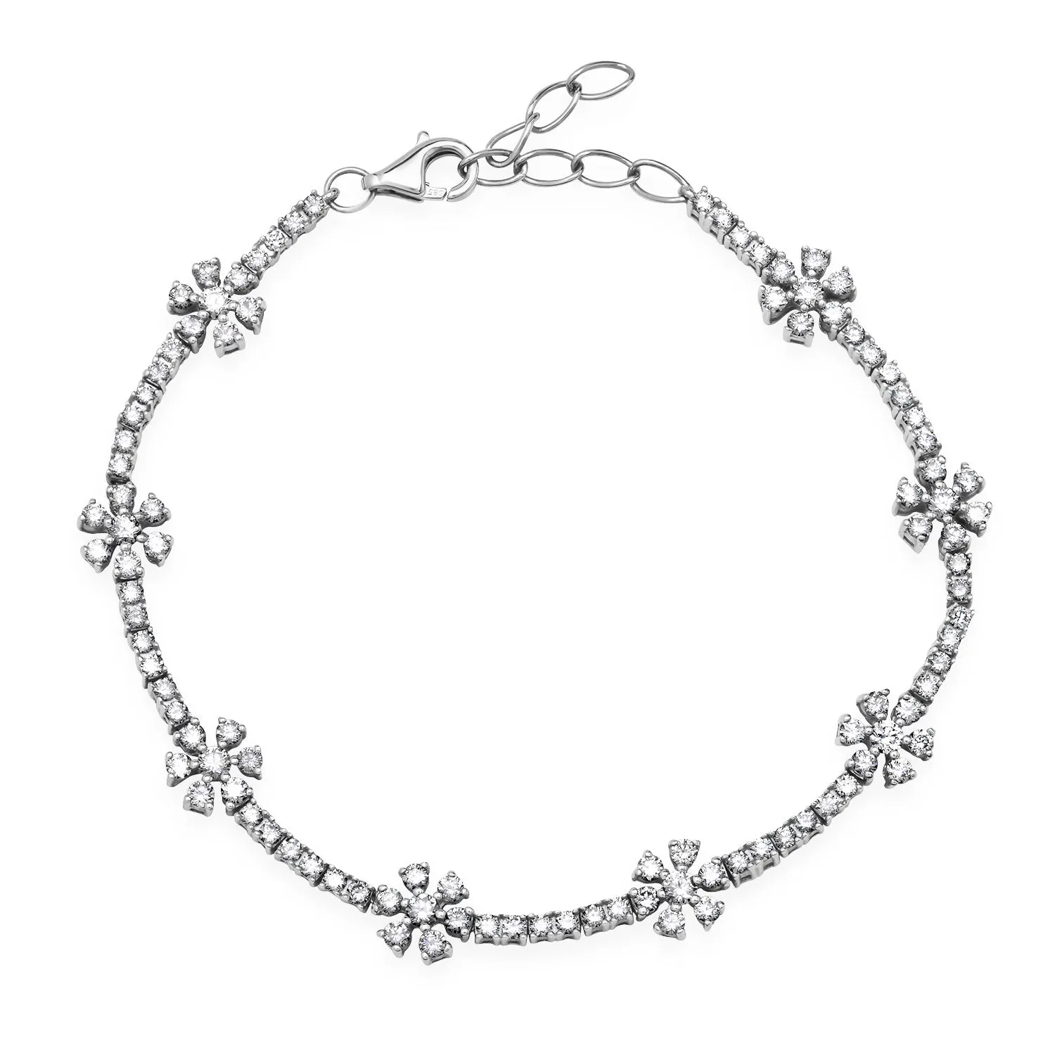 Darling Diamond Daisy Tennis Bracelet