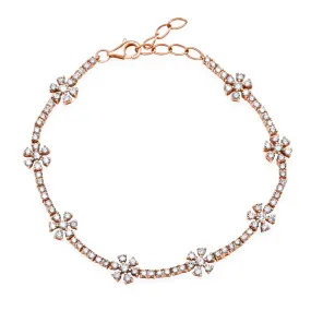 Darling Diamond Daisy Tennis Bracelet
