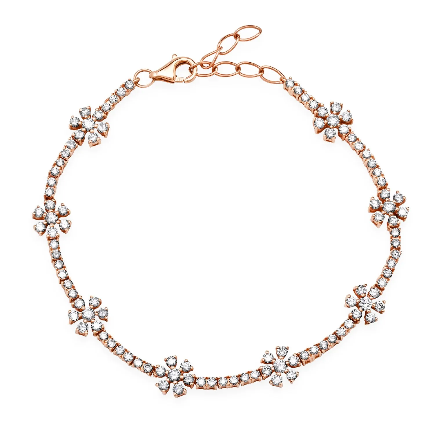 Darling Diamond Daisy Tennis Bracelet