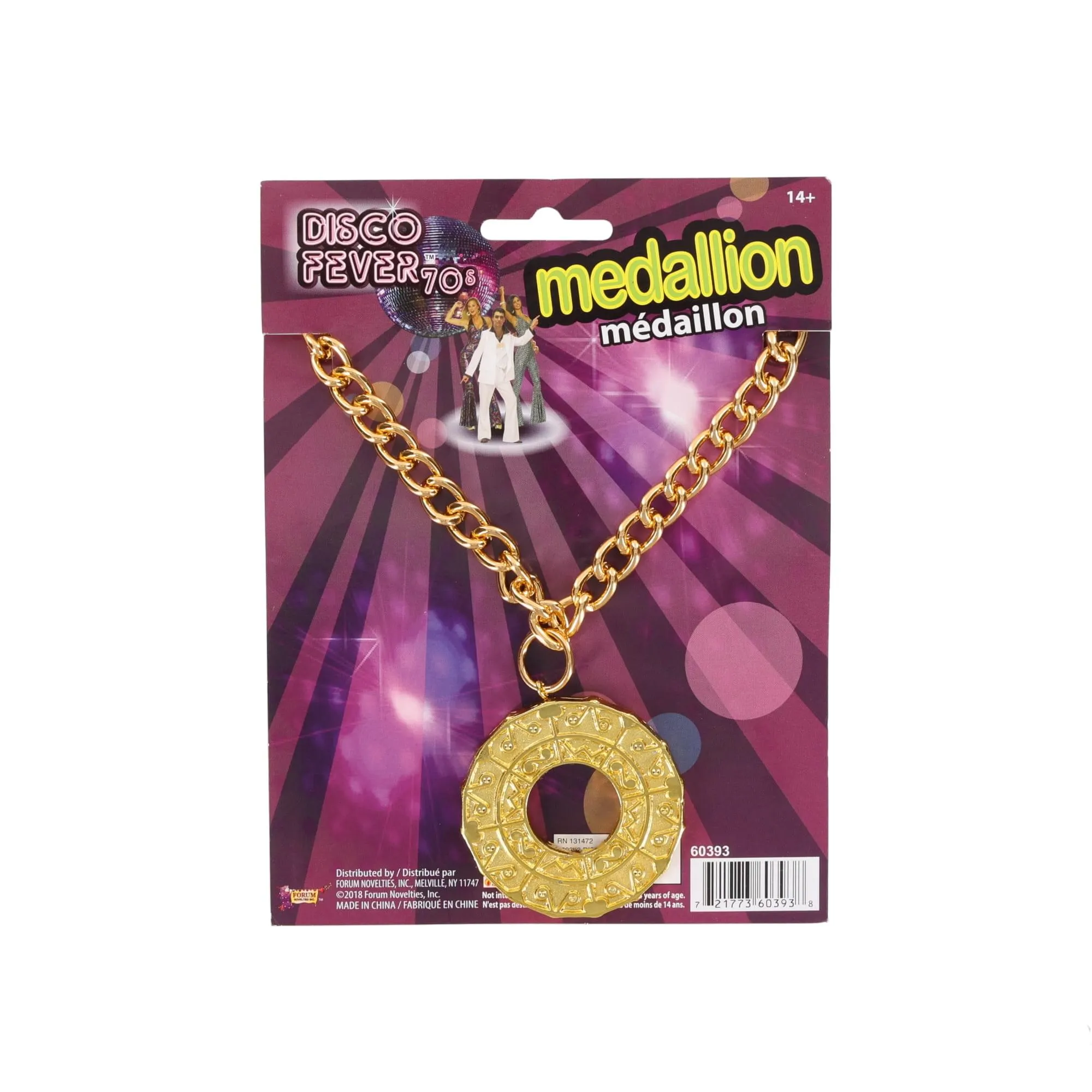 Disco Fever Costume Medallion